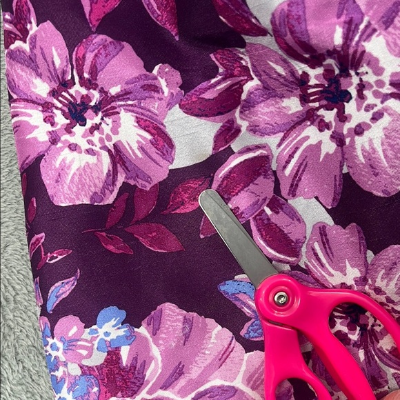 Gymboree 7 Dressed Up Floral Purple Kids Lined Dress - Picture 3 of 15